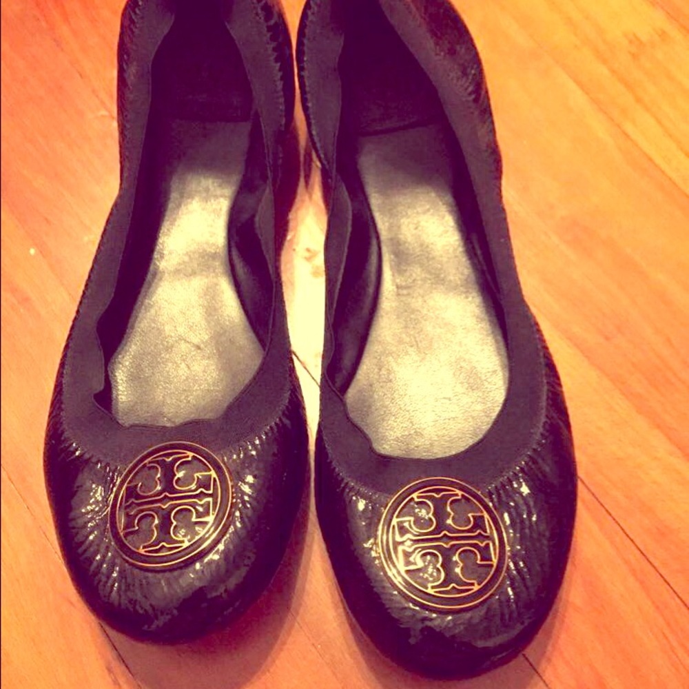 Black Tory burch flats